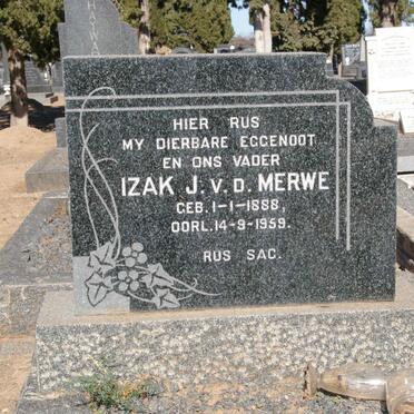 MERWE Izak J., v.d. 1888-1959