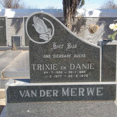 MERWE Danie, van der 1905-1979 &amp; Trixie 1908-1977