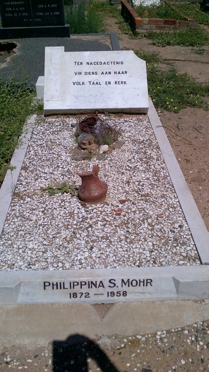 MOHR Philippina S. 1872-1958