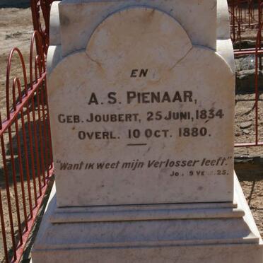 PIENAAR J.P. 1827-1910 &amp; A.S. JOUBERT 1834-1880