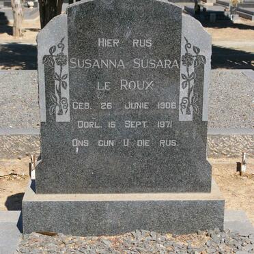 ROUX Susanna Susara, le 1906-1971