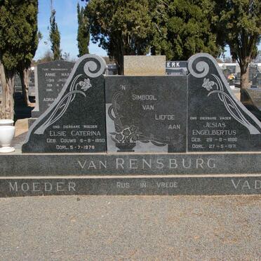 RENSBURG Jesias Engelbertus, van 1886-1971 &amp; Elsie Caterina GOUWS 1890-1979