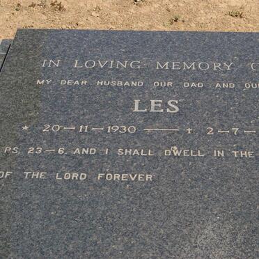 SLABBERT Les 1930-1993 &amp; Maureen 1930-1996