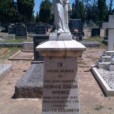 SPENCE George Edgar 1847-1902 &amp; Hester Elizabeth ADENDORFF 1852-1903