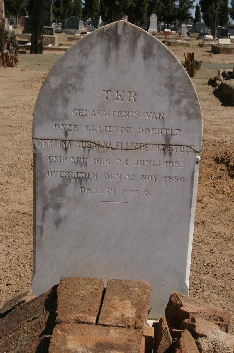 STOLS Gertina Susanna Elizabeth 1885-1890