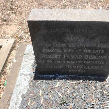 BURCHELL Alice nee CLARKE -1949
