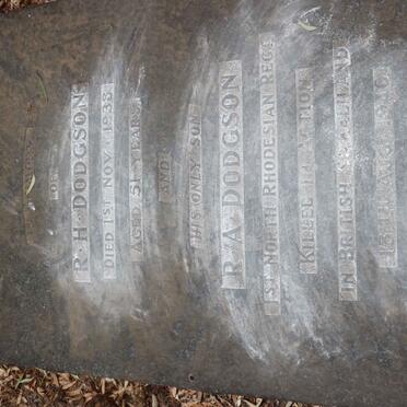 DODGSON R.H. -1938 :: DODGSON R.A. -1940