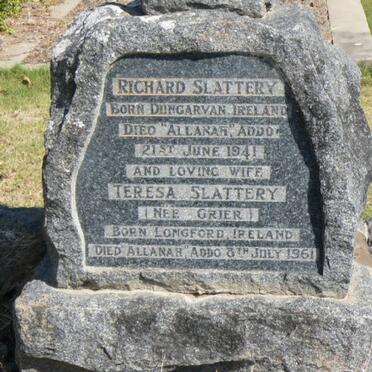 SLATTERY Richard -1941 &amp; Teresa GRIER -1961