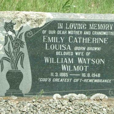 WILMOT Emily Catherine Louisa nee BROWN 1865-1948