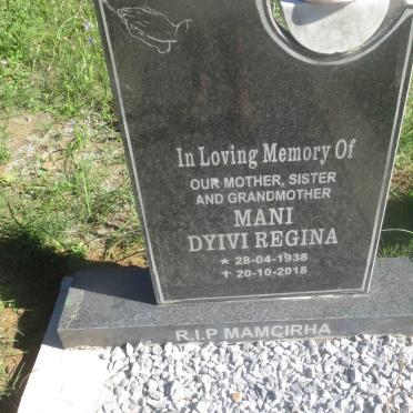 MANI Dyivi Regina 1938-2018