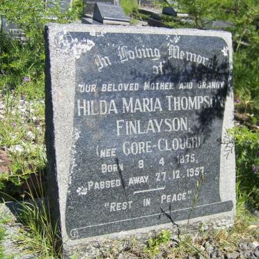 FINLAYSON Hilda Maria Thompson nee GORE-CLOUGH 1875-1957