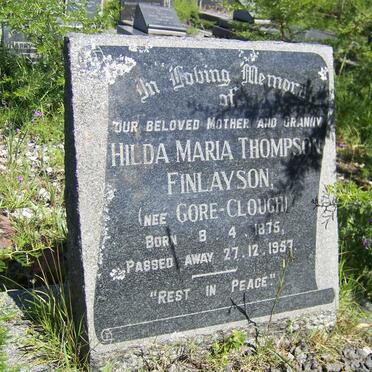 FINLAYSON Hilda Maria Thompson nee GORE-CLOUGH 1875-1957