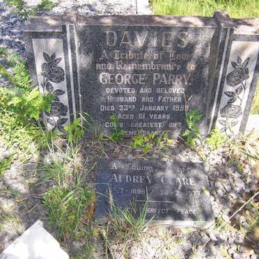 DAVIES George Parry -1959 &amp; Audrey Clare 1898-1977 :: DAVIES Jack 1929-1975 