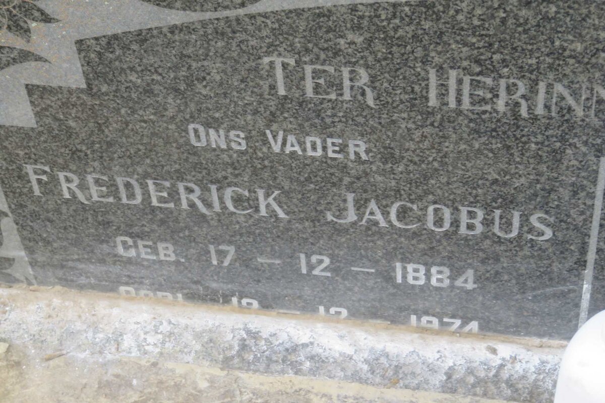 NEL Frederick Jacobus 1884-1974 &amp; Gezina Maria BEZUIDENHOUT 1885-1963