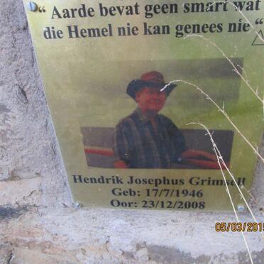 GRIMSELL Hendrik Josephus 1946-2008