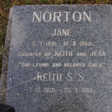 NORTON Keith S.S. 1920-1992 :: NORTON Jane 1951-1965