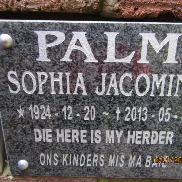 PALM Sophia Jacomina 1924-2013