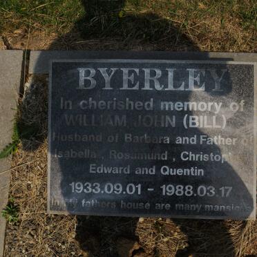 BYERLEY William John 1933-1988