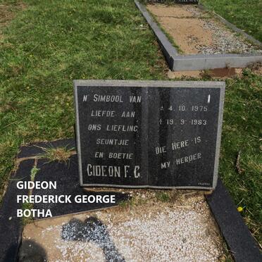 BOTHA Gideon Frederick George 1975-1983
