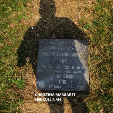 FOX Ralph Victor Chomse 1891-1975 &amp; C.M. 1904-1988