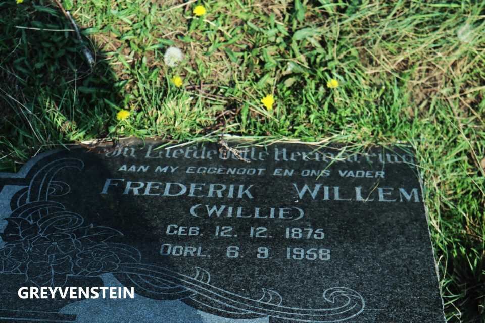 GREYVENSTEIN Frederik Willem 1875-1958