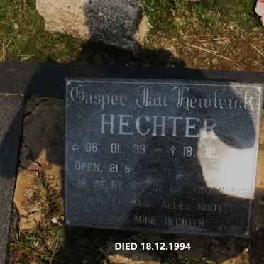 HECHTER Casper Jan Hendrick 1939-1994