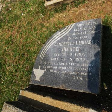 HECHTER Lambertus Gerhardus 1892-1945