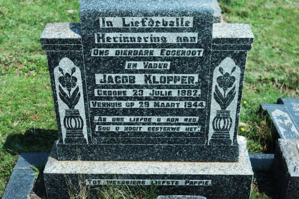 KLOPPER Jacob 1882-1944