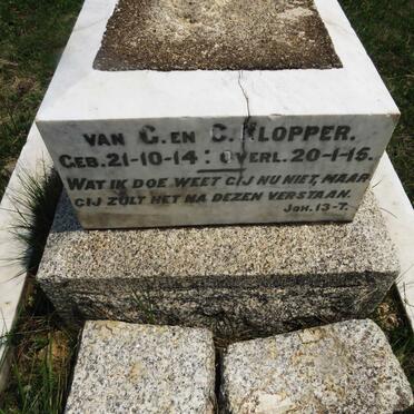 KLOPPER Barend Christiaan 1914-1915