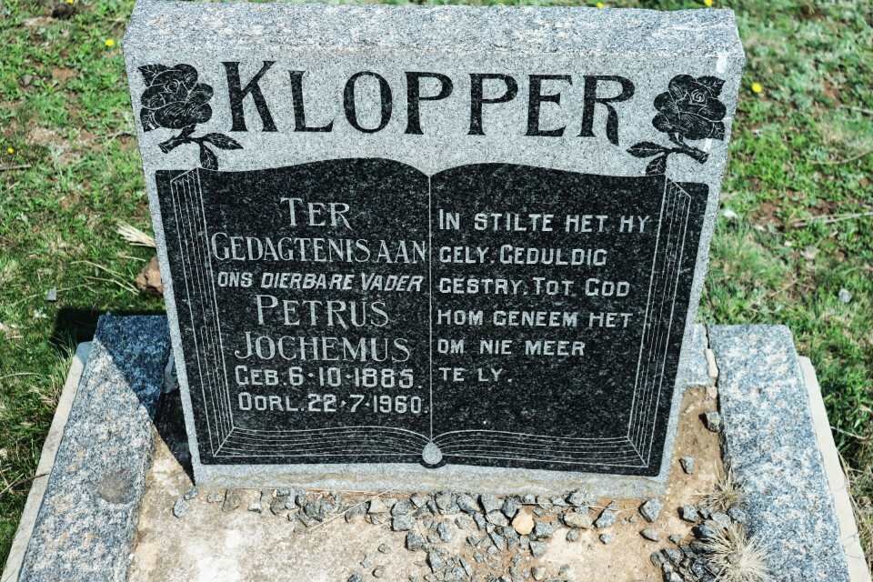 KLOPPER Petrus Jochemus 1885-1960