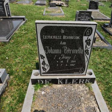 KLERK Johanna Petronella, de 1914-1997