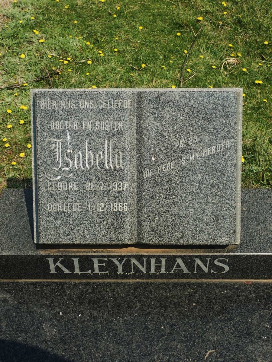 KLEYNHANS Isabella 1937-1986