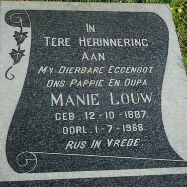 LOUW Manie 1887-1968