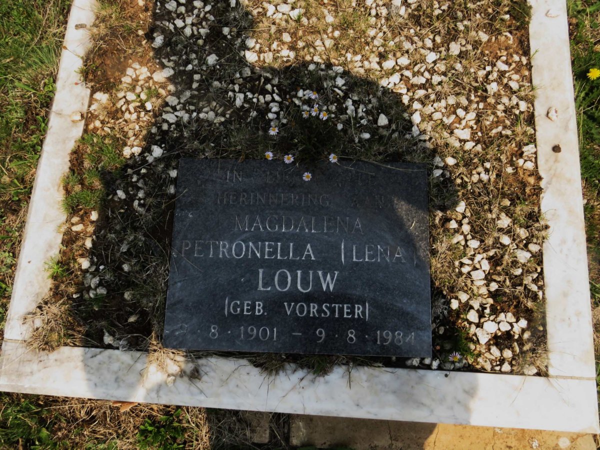 LOUW Magdalena Petronella nee VORSTER 1901-1984