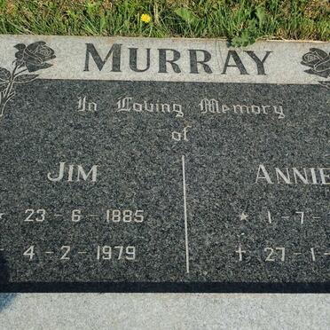 MURRAY Jim 1885-1979 &amp; Annie 1902-1989