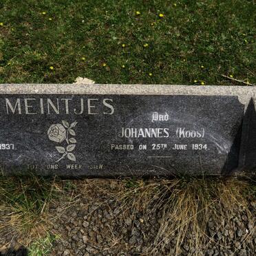 MEINTJES Johannes -1934 &amp; Margaret -1937