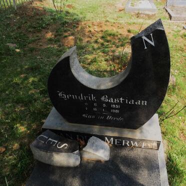 MERWE Hendrik Bastiaan, van der 1951-1981