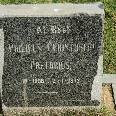 PRETORIUS Philipus Christoffel 1896-1972