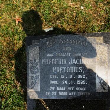PRETORIUS Frederik Jacobus 1962-1963