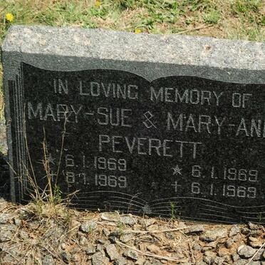 PEVERETT Mary-Sue 1969-1969 :: PEVERETT Mary-Ann 1969-1969