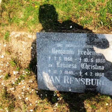 RENSBURG Lewiesa Christina, van 1949-1950 :: VAN RENSBURG Benjamin Fredeman 1950-1950