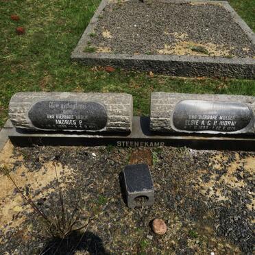 STEENEKAMP Andries P. 1889-1947 &amp; Elsie A.C.P. HORN 1899-1974