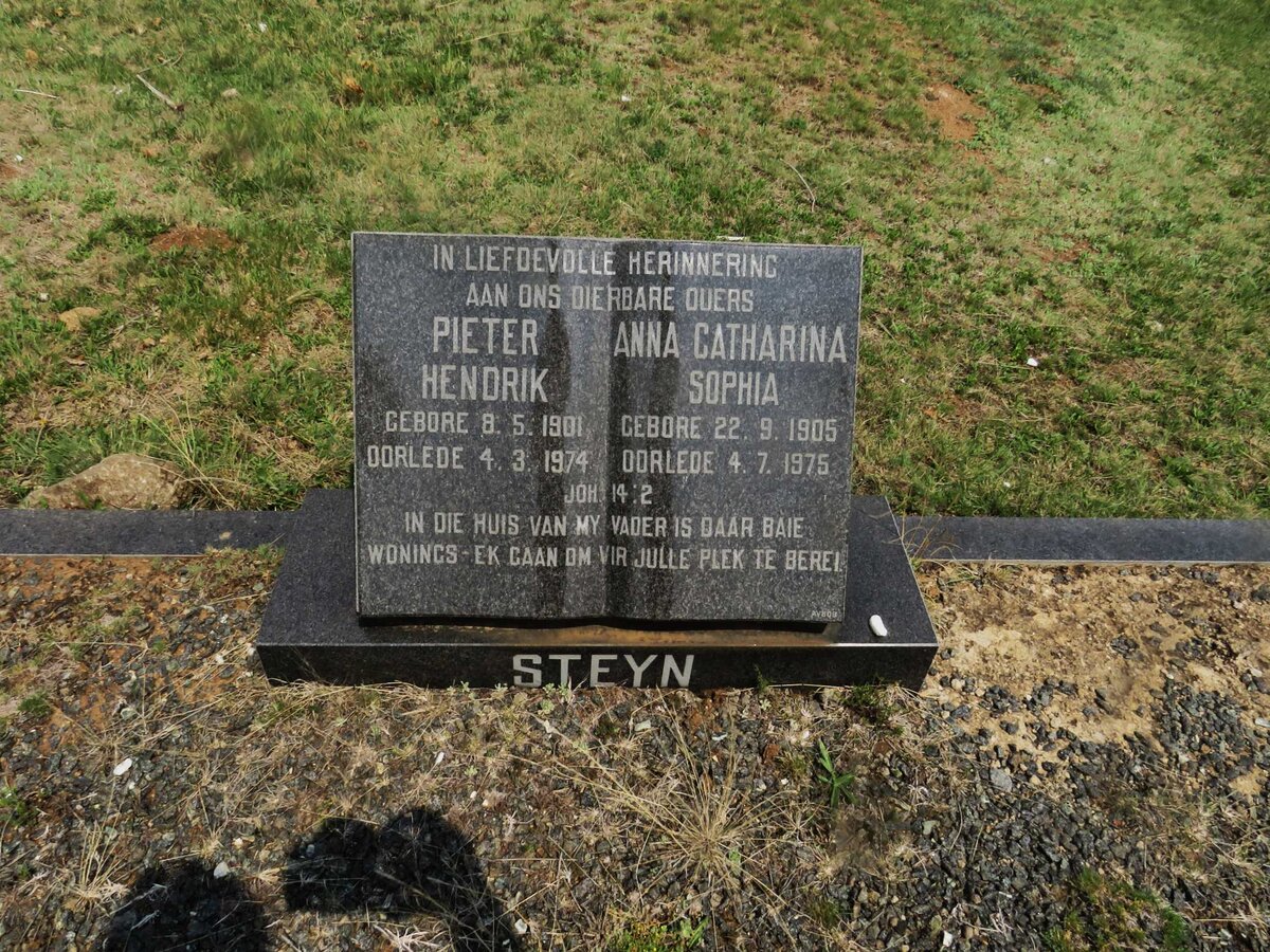 STEYN Pieter Hendrik 1901-1974 &amp; Anna Catharina Sophia 1905-1975