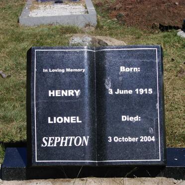 SEPHTON Henry Lionel 1915-2004
