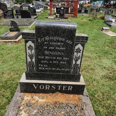 VORSTER Hendrina nee DRY 1897-1956