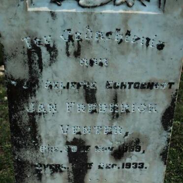 VENTER Jan Frederick 1869-1933