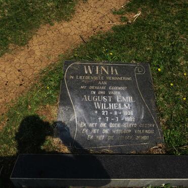 WINK August Emil Wilhelm 1936-1992