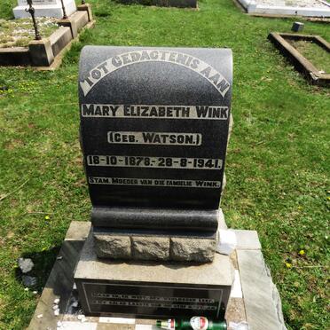 WINK Mary Elizabeth nee WATSON 1878-1941