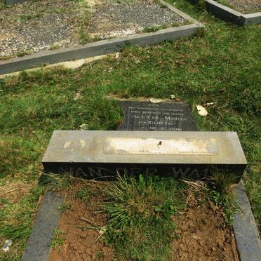 WALT Aletta Maria, van der nee CLOETE 1916-1976