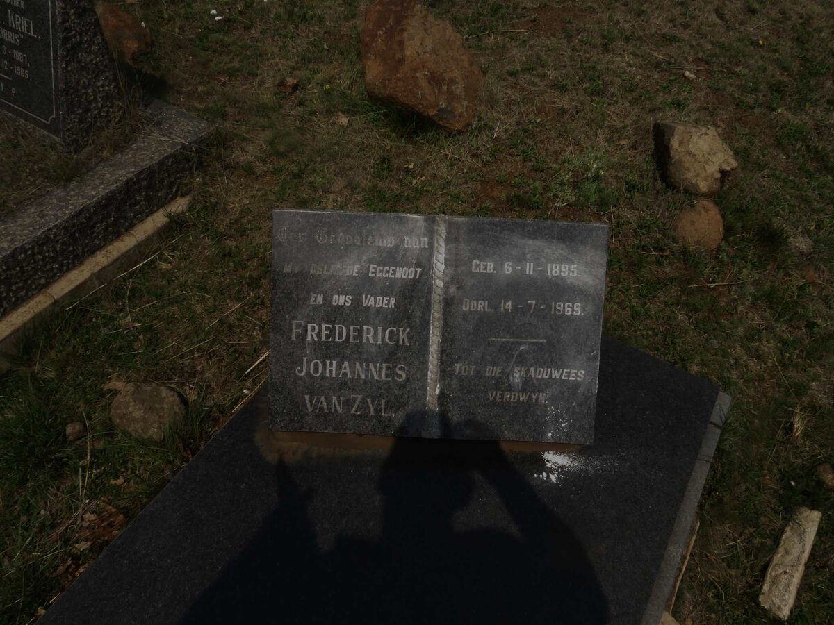 ZYL Frederick Johannes, van 1895-1969